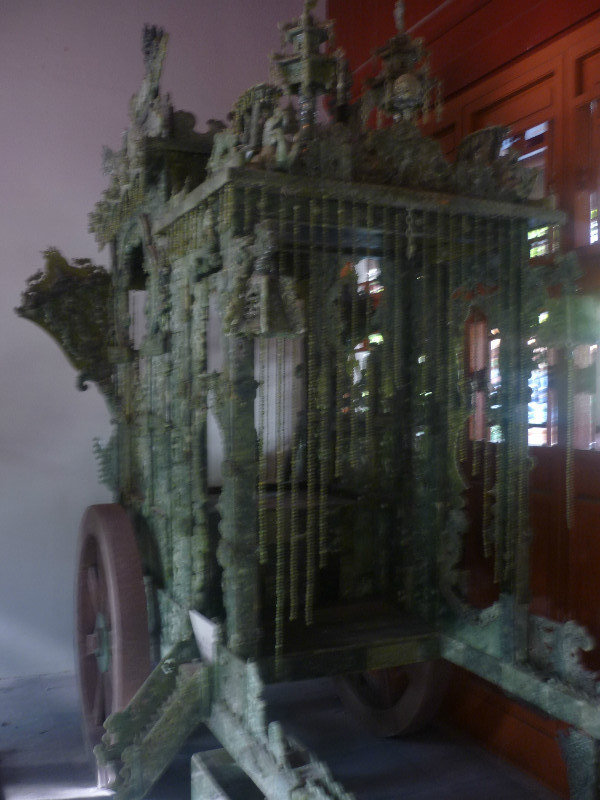 A Chinese royal carriage made of Jade