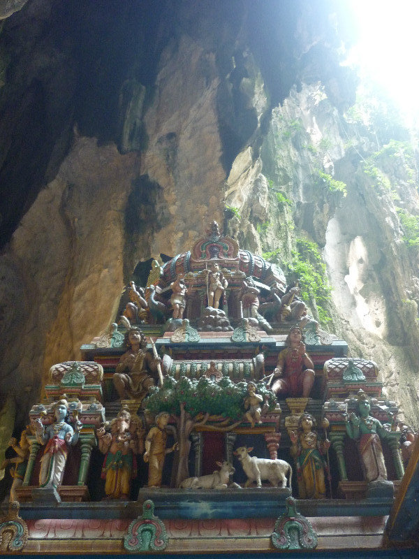 Statues inside Batu Caves