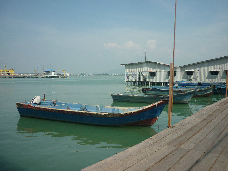 Boats in the harbour - Penang