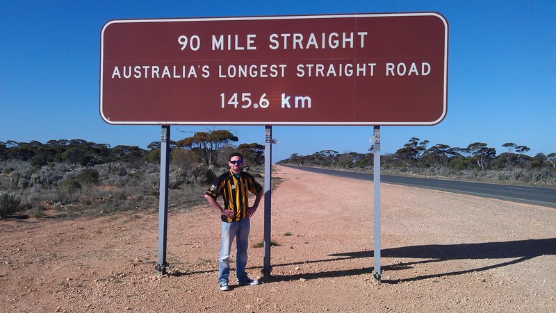 Straightest road in Oz