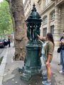 Street water fountain