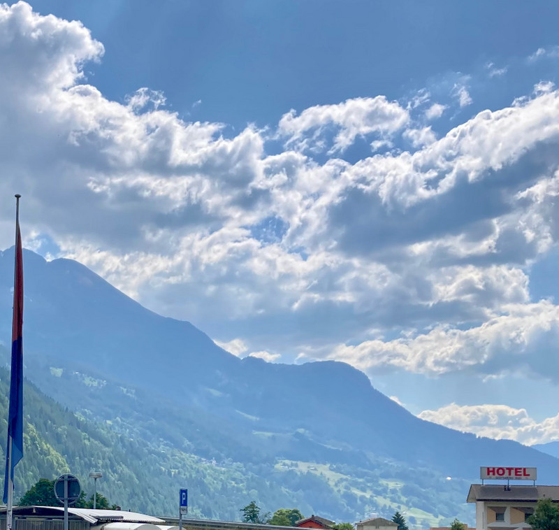 The views leaving Switzerland