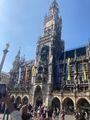 the Neues Rathaus. The Glockenspiel Clock