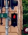 Red pedestrian light 