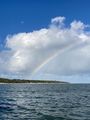 Rainbow on return ferry 