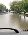The flooding car park!