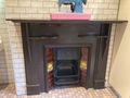 The fireplace in the Ladies!!