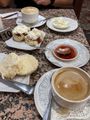 Coffee and cream scones for two