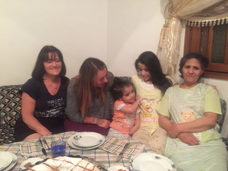 Family dinner in Agadir at Chakib's mums house