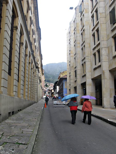 The streets of Bogota