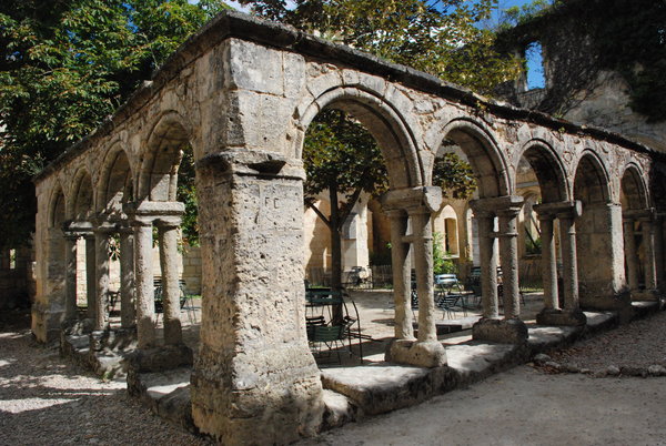 Ancient ruins at the church in Saint-Emillion