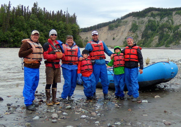 Our group - ready to get back on the river