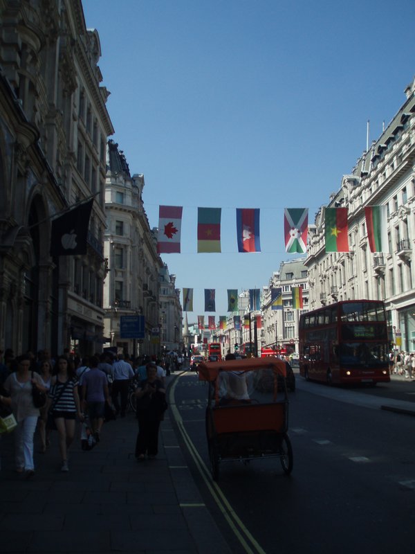 Flags at Regent St