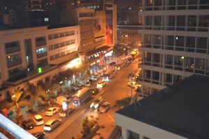 Nairobi by night view from hotel