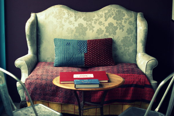 Sofa at Bedside Manor, Franschhoek