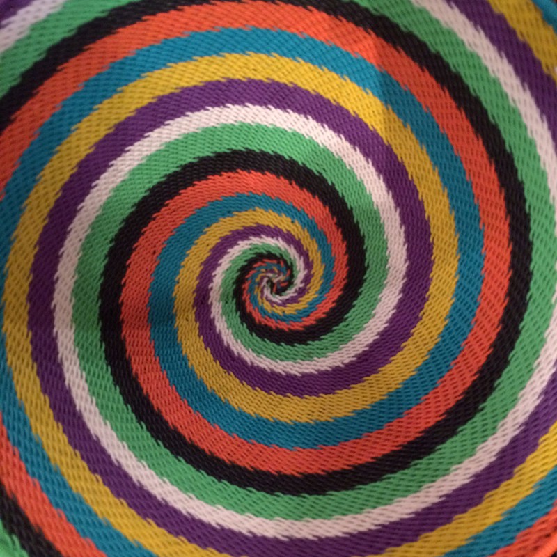 Coloured spiral baskets