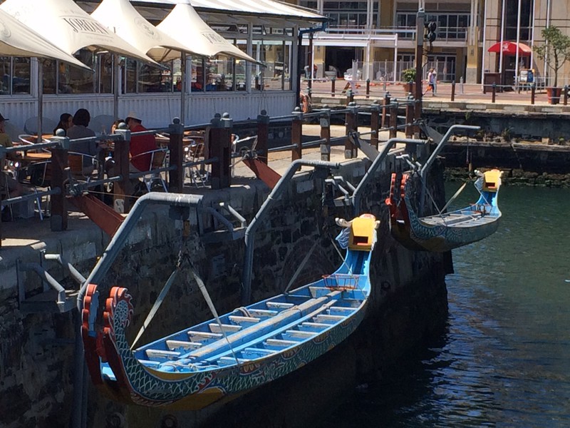 Canoes at the V&A waterfront 