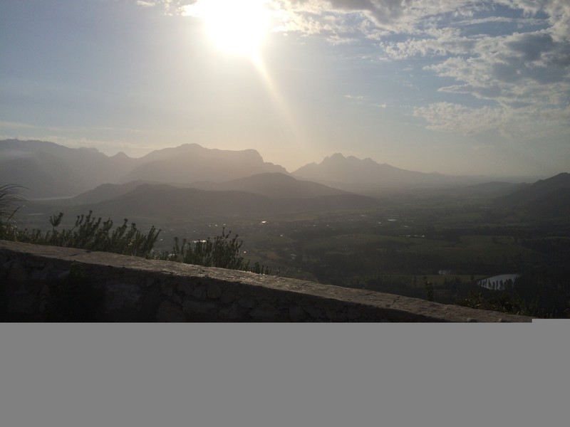 Late afternoon on the Franschhoek valley