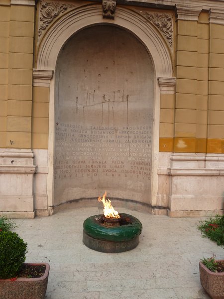 WWII peace flame
