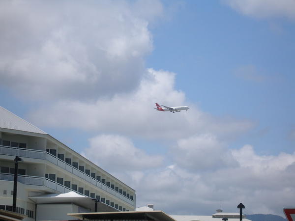 landing Cairns airport