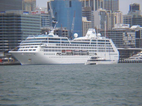 Big Cruise Liner Docked