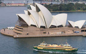 Sydney Opera   House from the Bridge .