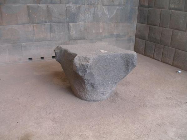 The sacraficial stone (Inca)