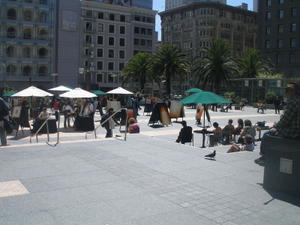 Union Square Art exhibition that day