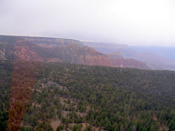 Arriving at the South rim