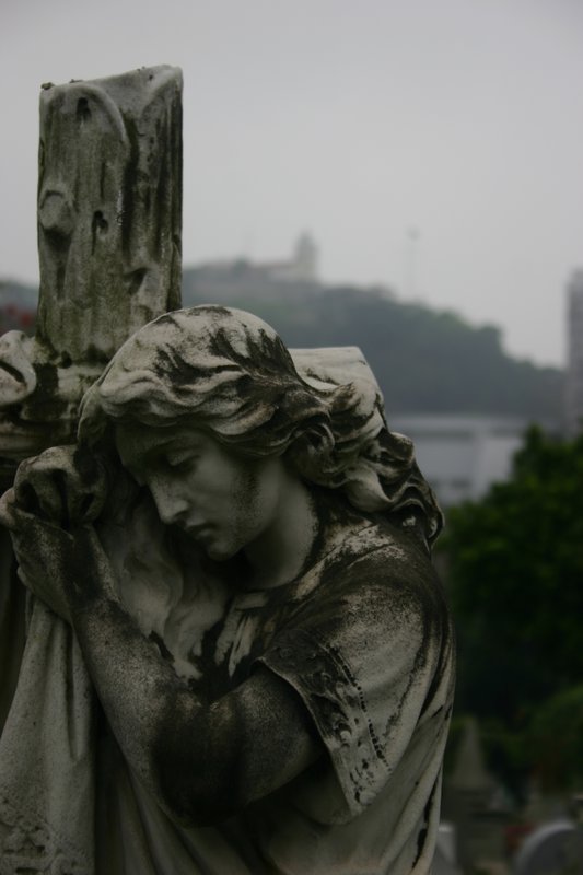 Figure from Macau churchyard
