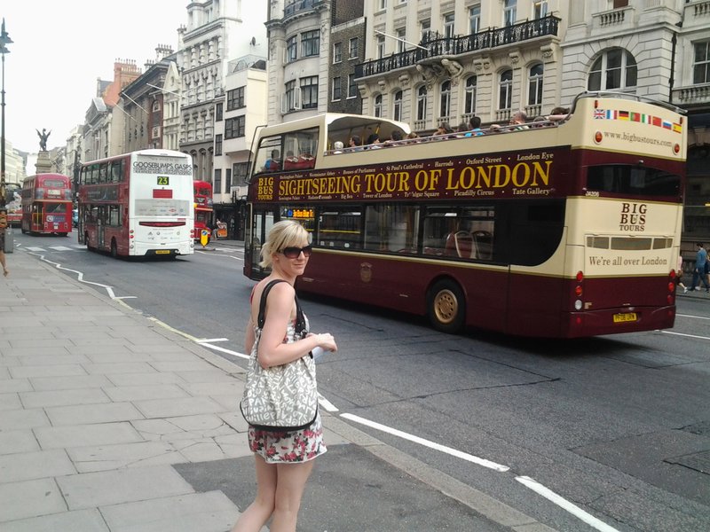 Typical London Street, complete with double decker