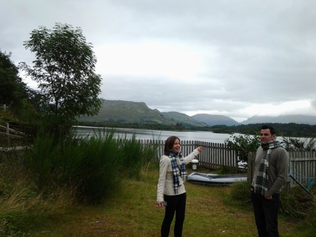 Loch Awe - you can just see the Castle in the Background