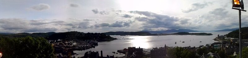 View of Oban from the top