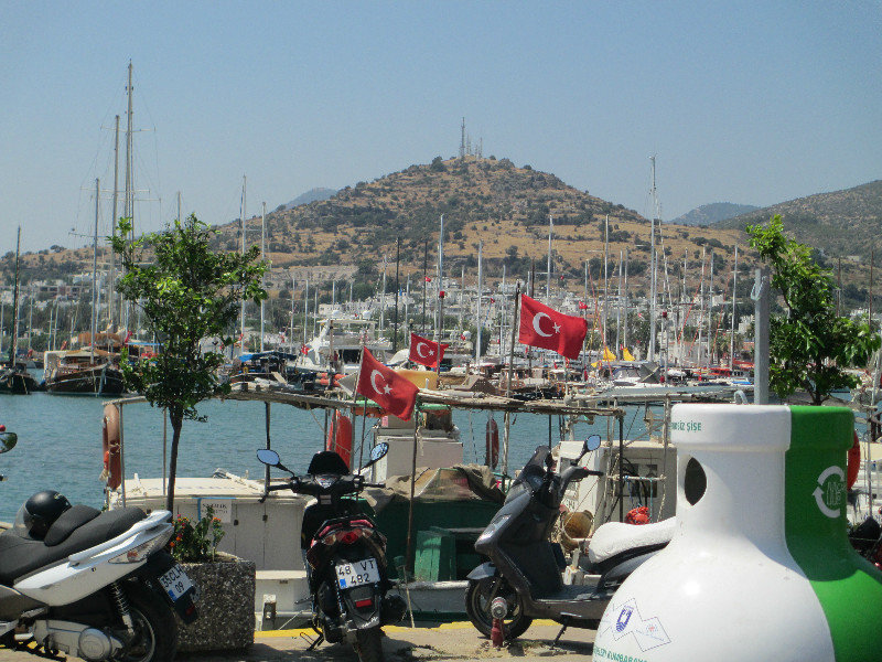 Looking out from Bodrum Marina 