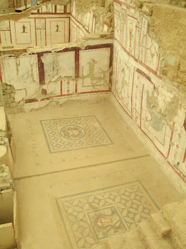 Mosaic and frescoed walls