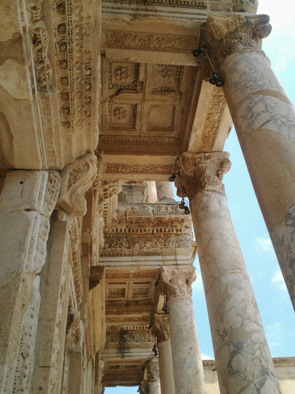 Detail of the Celsus Library Facade