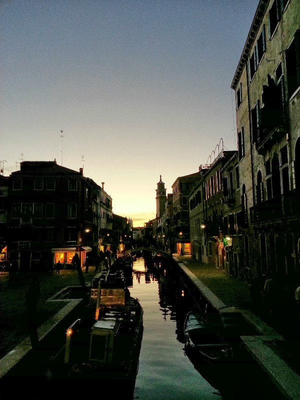 Venice Canal at dusk