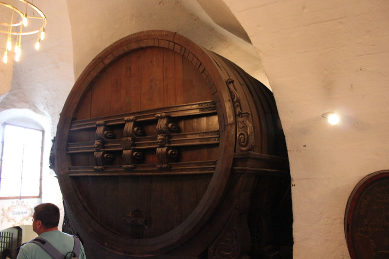 Giant Alcohol Barrel At Heidelberg Castle