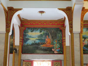 Wall paintings in the temple