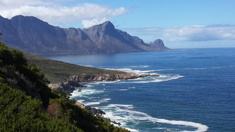 Scenic coastal road towards Betty's Bay