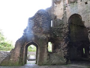 Interior ruins of Nunny castle