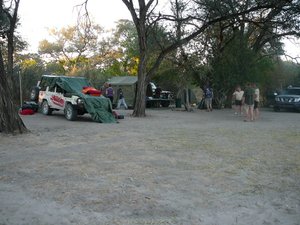 Setting up camp near south gate