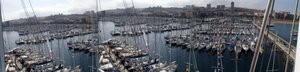 ARC Fleet from the top of the mast