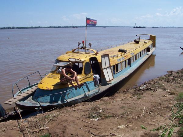 Second Boat Once in Cambodia to Phnom Phen