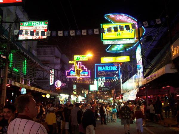 Infamous Walking Street in Pattaya