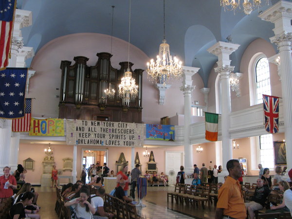 Inside St Paul's Church