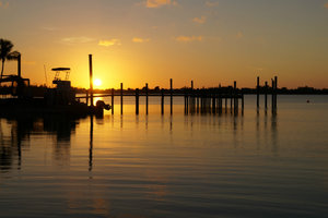 sunset dock