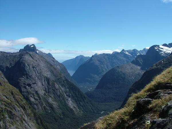 The view from the top of Gertude Saddle