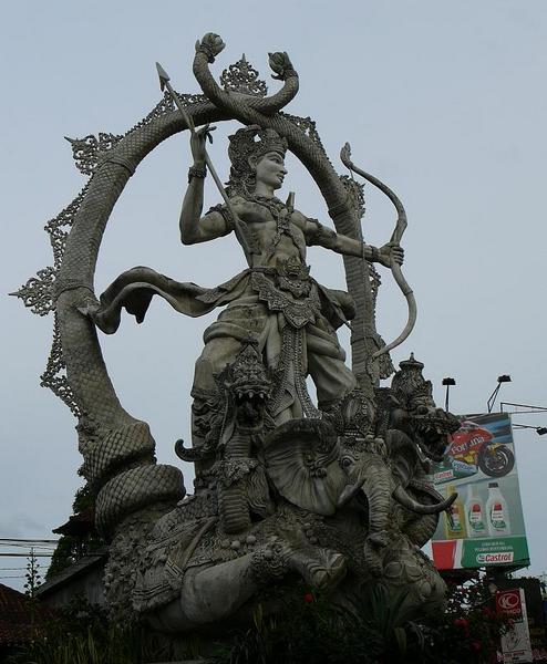 one of bali's many statues