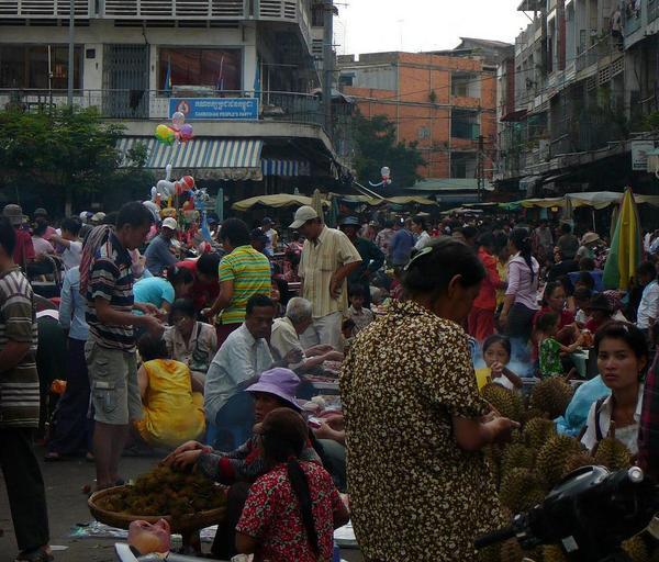 phnom penh's busy streets